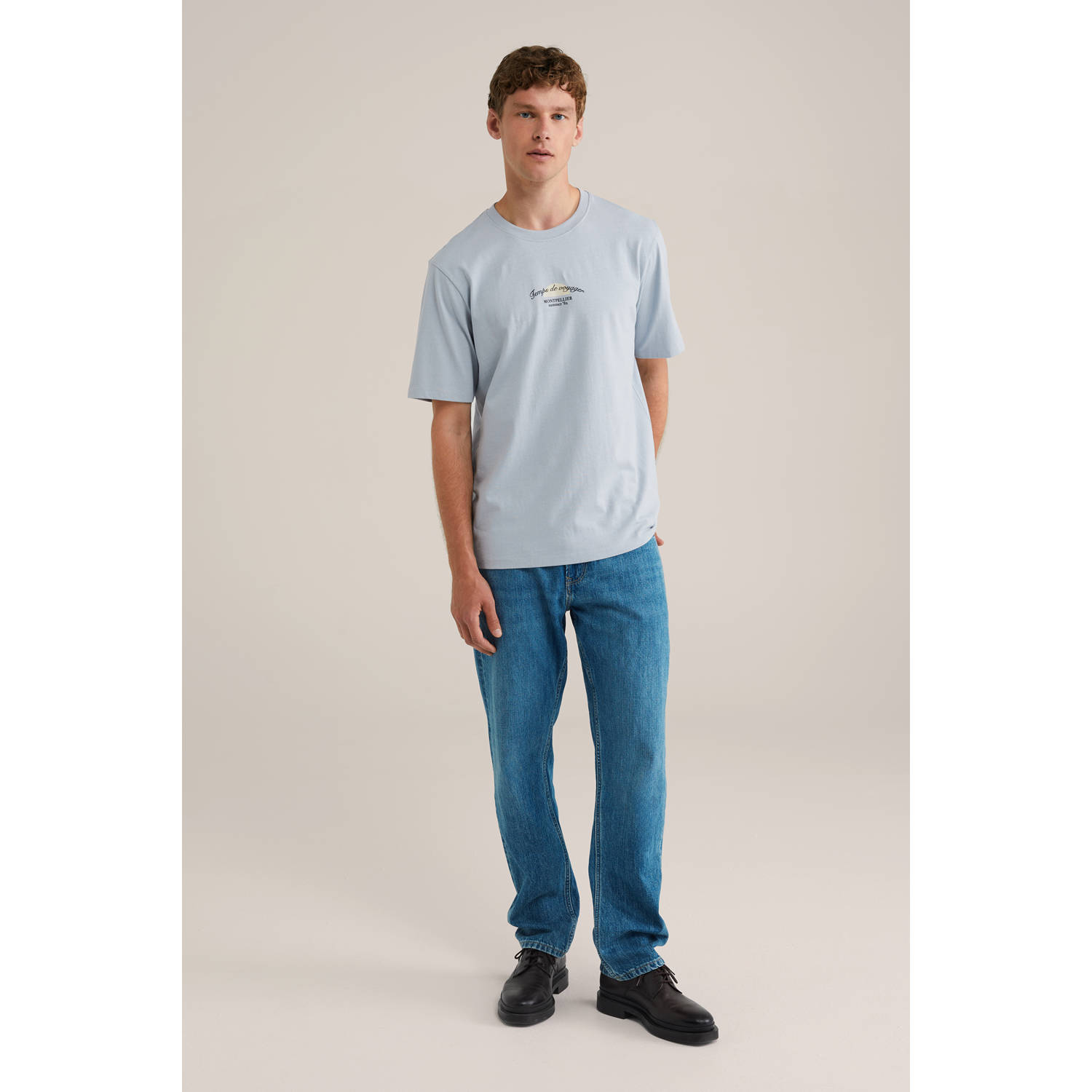 WE Fashion T-shirt lichtblauw