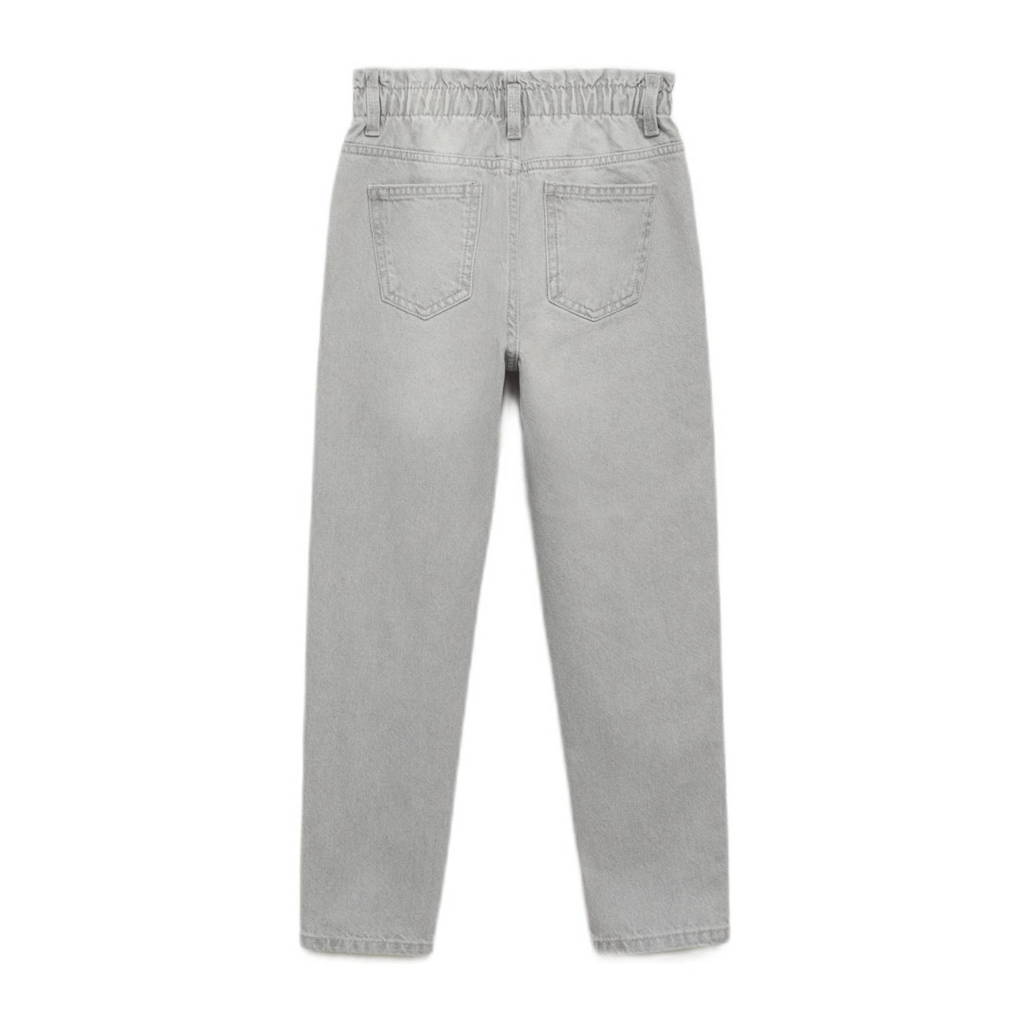 Mango Kids high waist regular fit jeans grey denim