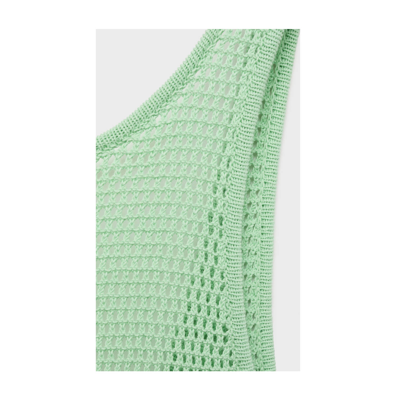 Mango maxi jurk crochet groen