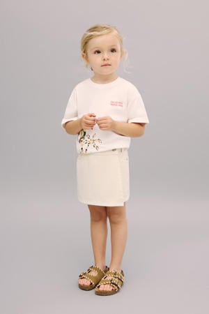 denim skort beige