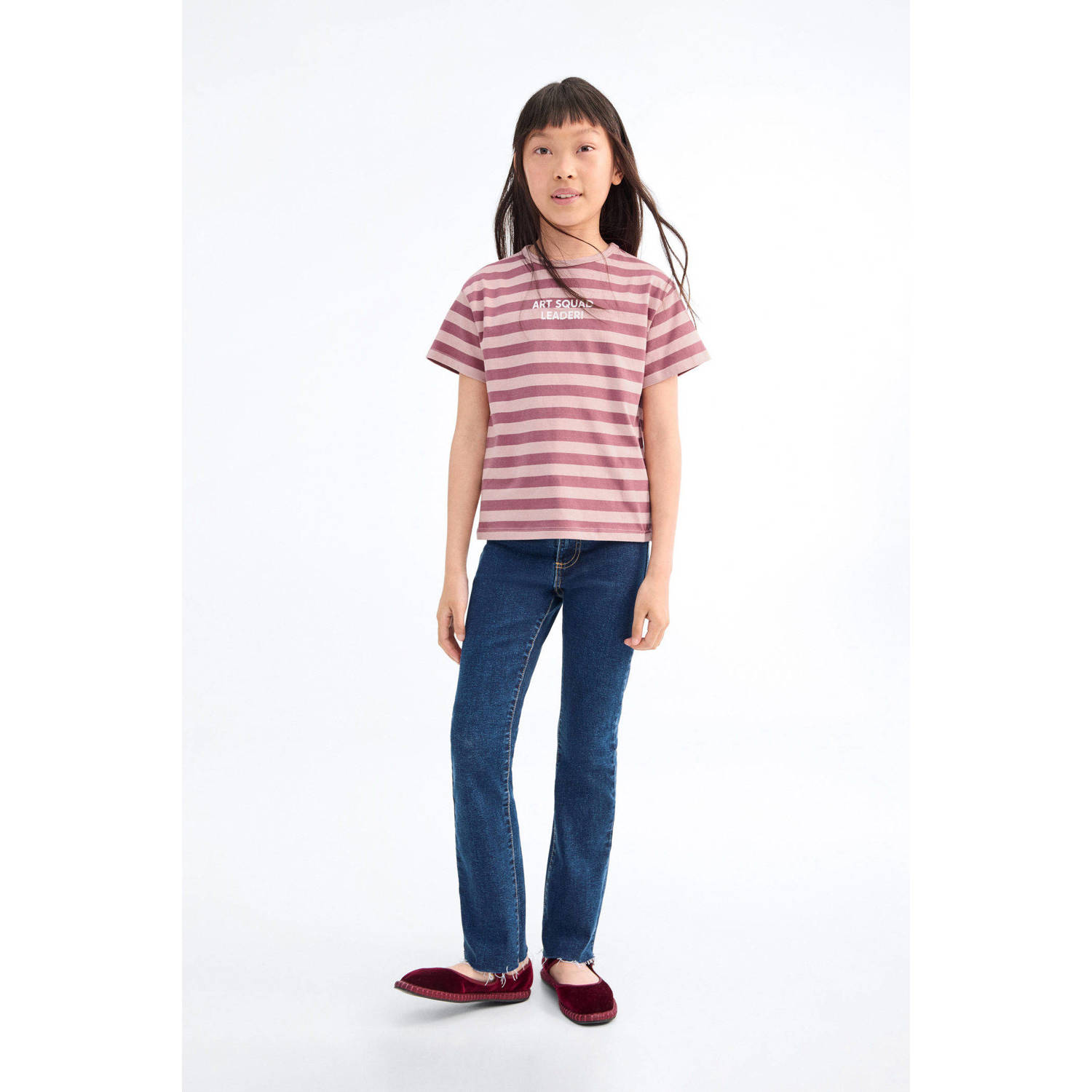 Mango Kids flared jeans dark blue denim