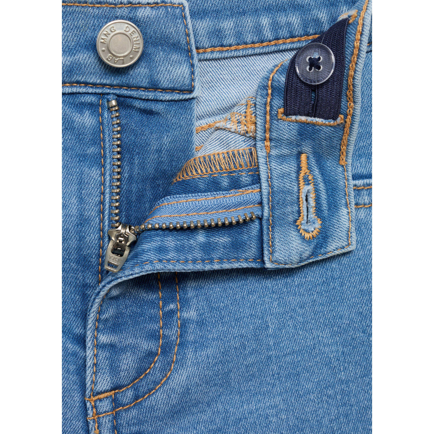 Mango Kids flared jeans medium blue denim