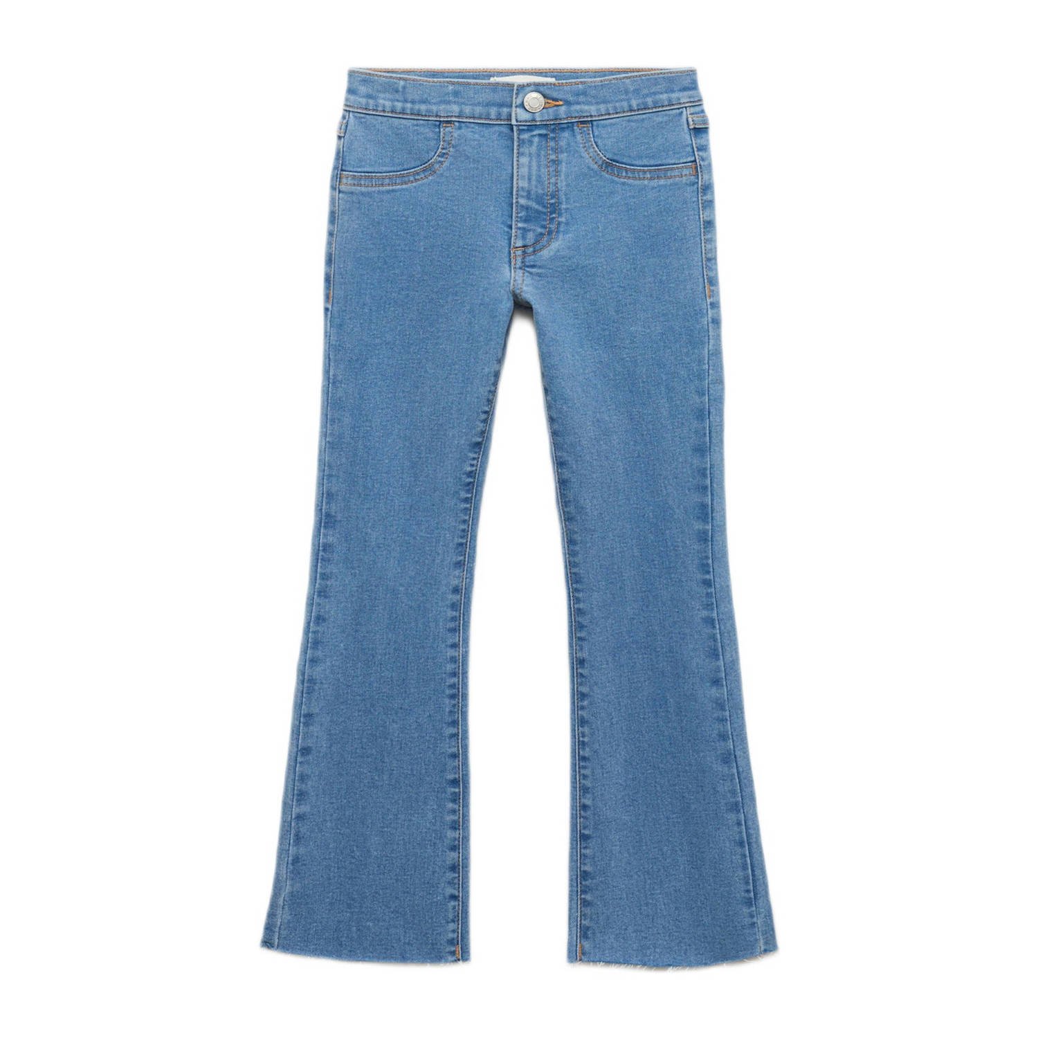 Mango Kids flared jeans medium blue denim