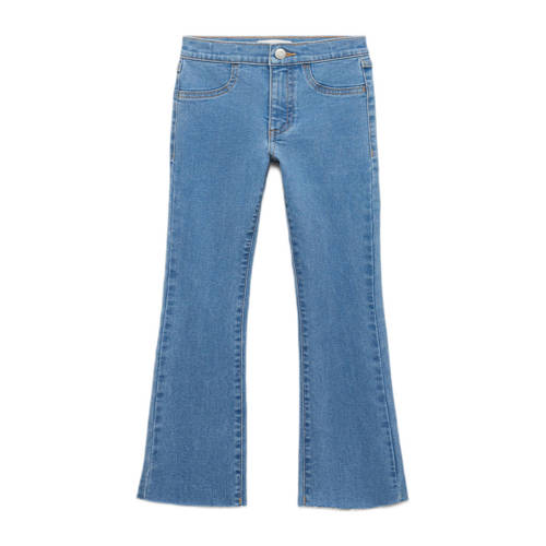 Mango Kids flared jeans medium blue denim afbeelding