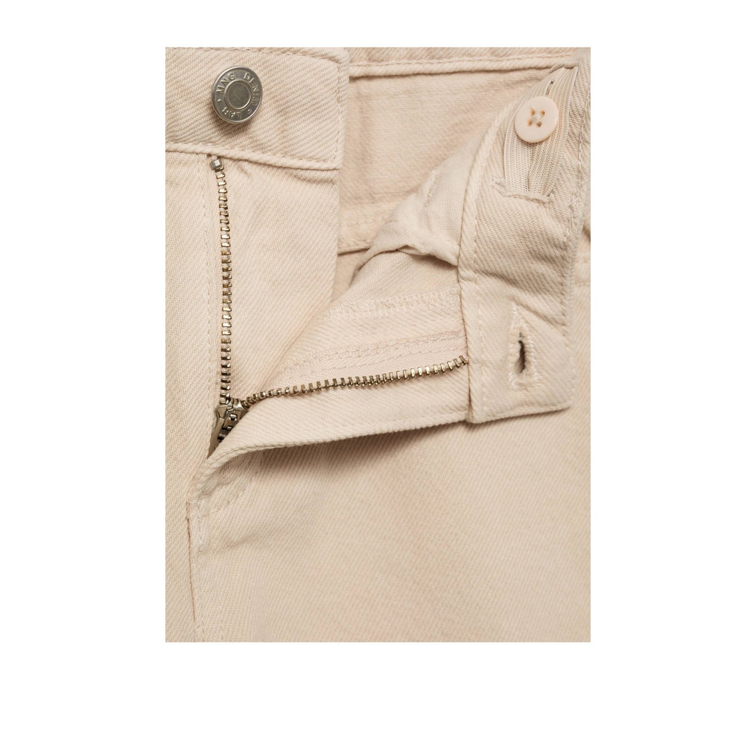 Mango Kids wide leg jeans beige