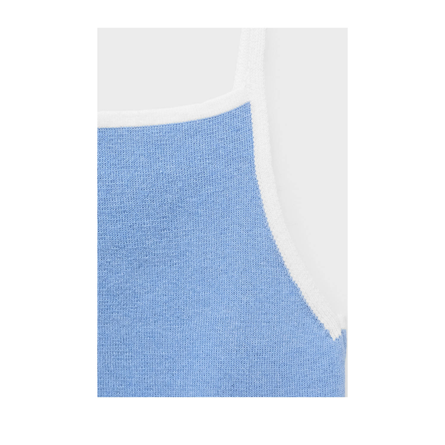Mango top blauw gebreid