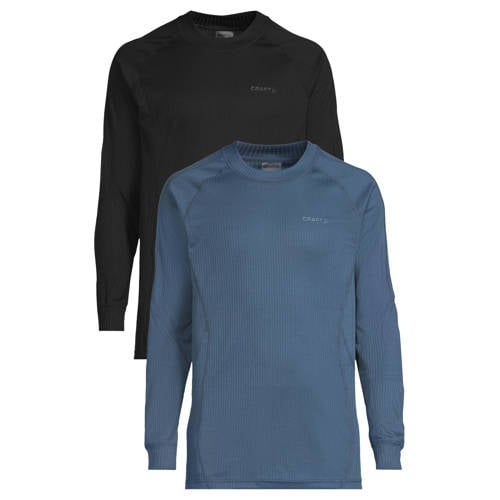 Craft thermoshirt Core - set van 2 blauw/zwart afbeelding