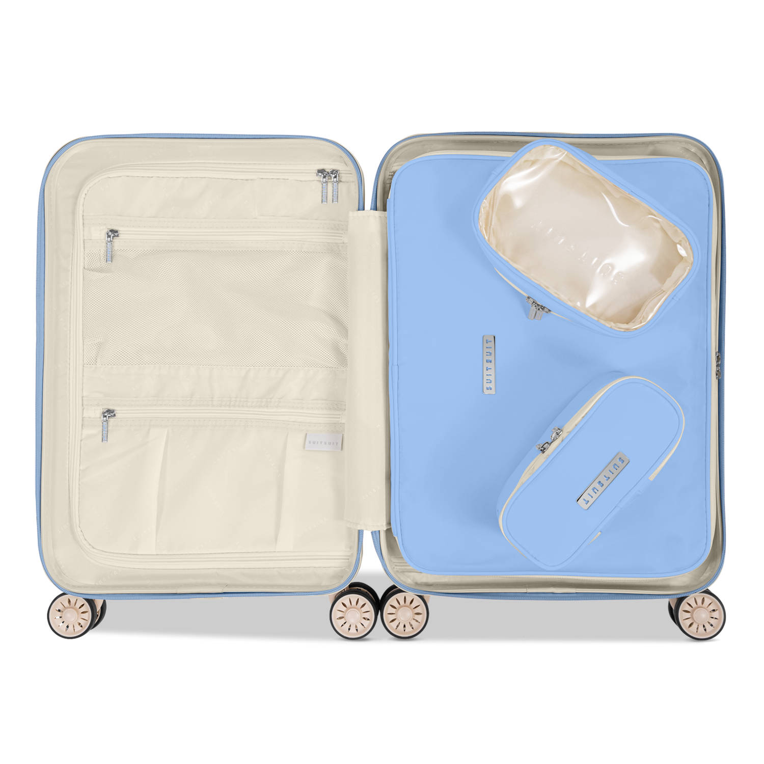 Suitsuit packing cubes Fab Fifties 55 cm. set van 3 Chambray Blue