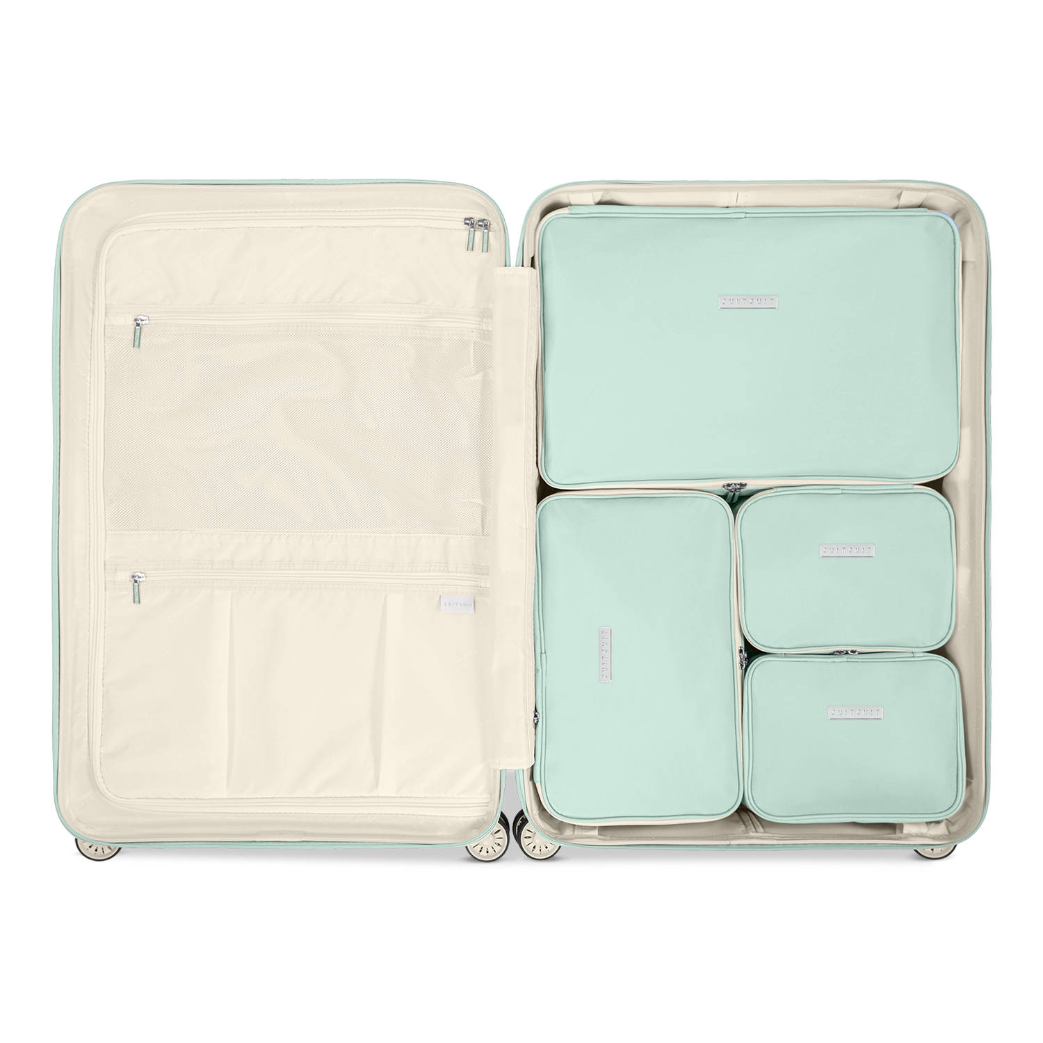SUITSUIT packing cubes Fab Fifties 76 cm. set van 4 Luminous Mint