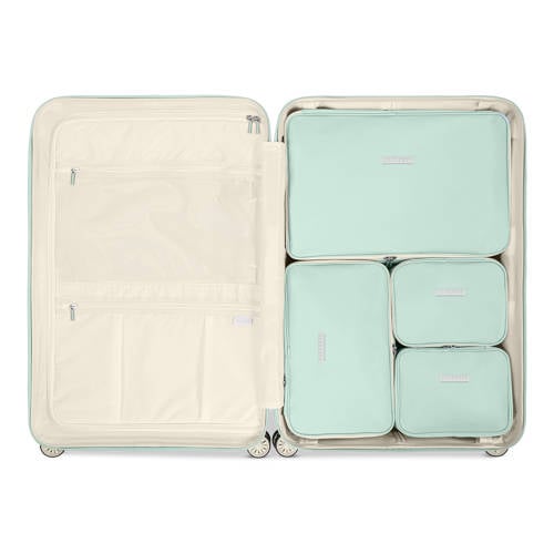 SUITSUIT packing cubes Fab Fifties 76 cm. - set van 4 Luminous Mint afbeelding