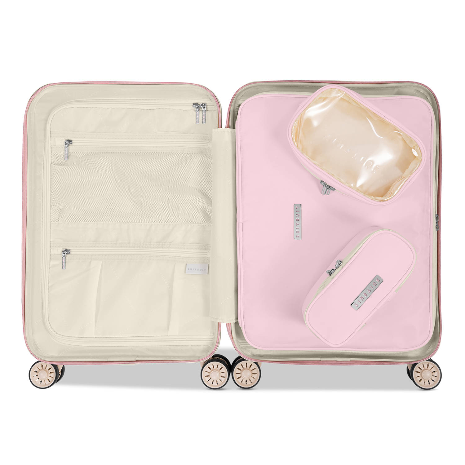 Suitsuit packing cubes Fab Fifties 55 cm. set van 3 Pink Dust