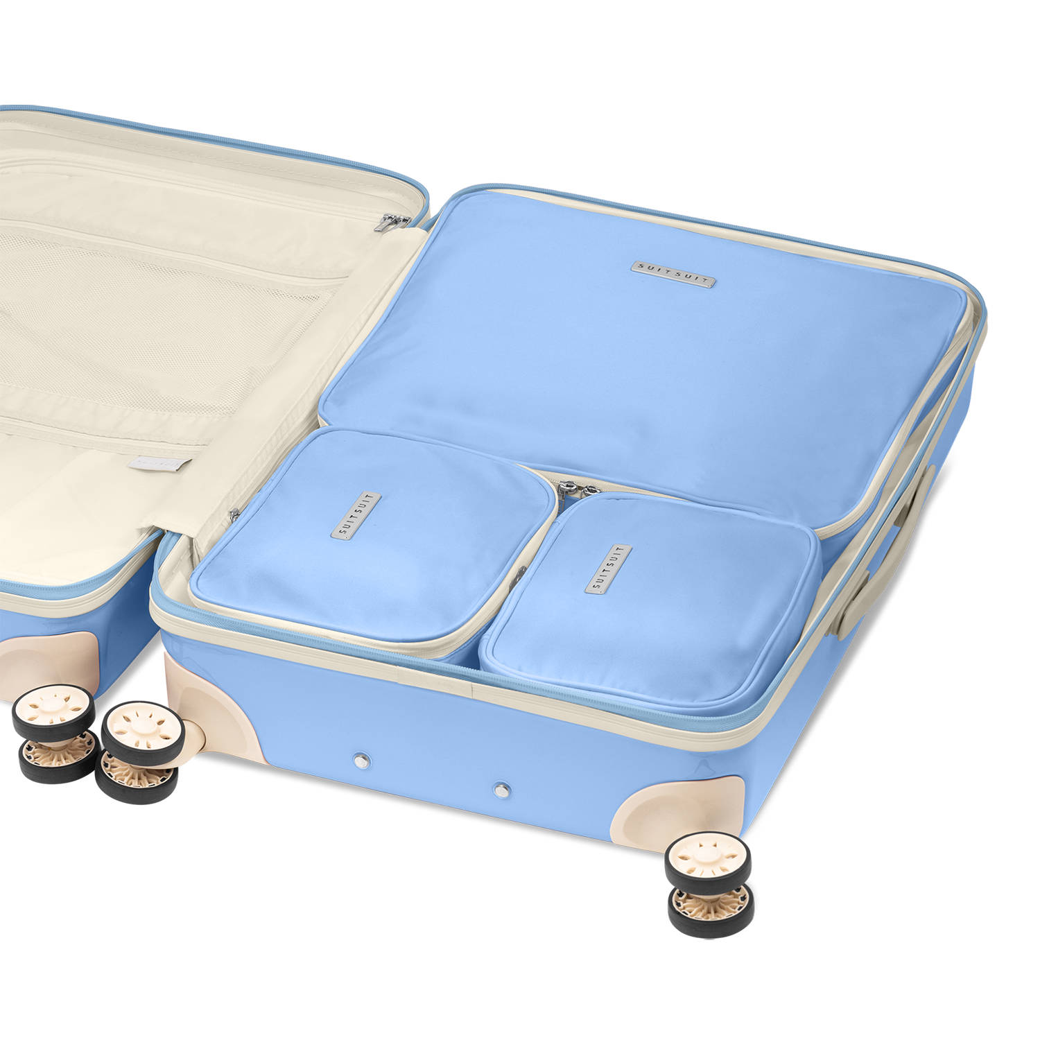 SUITSUIT packing cubes Fab Fifties 66 cm. set van 3 Chambray Blue