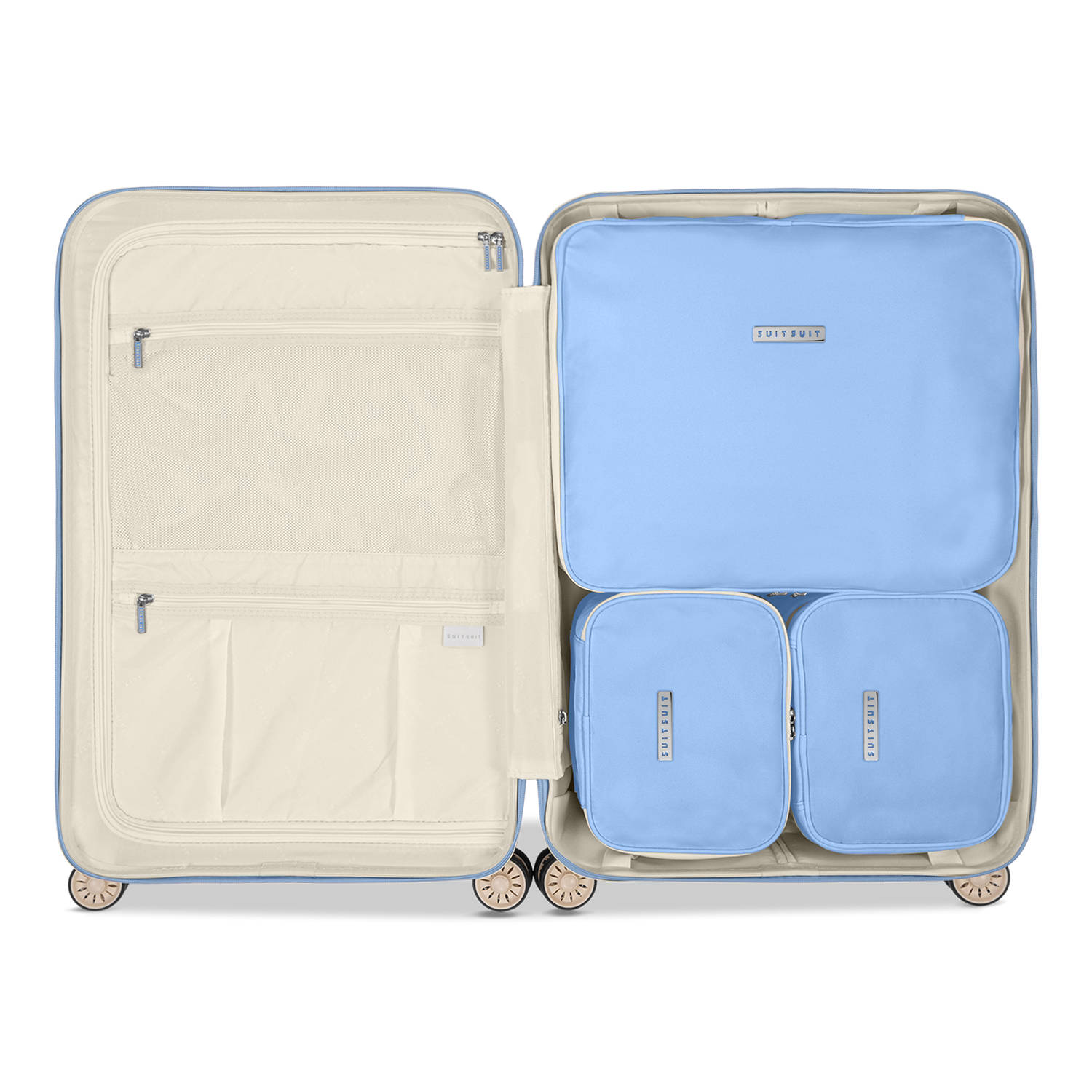 SUITSUIT packing cubes Fab Fifties 66 cm. set van 3 Chambray Blue