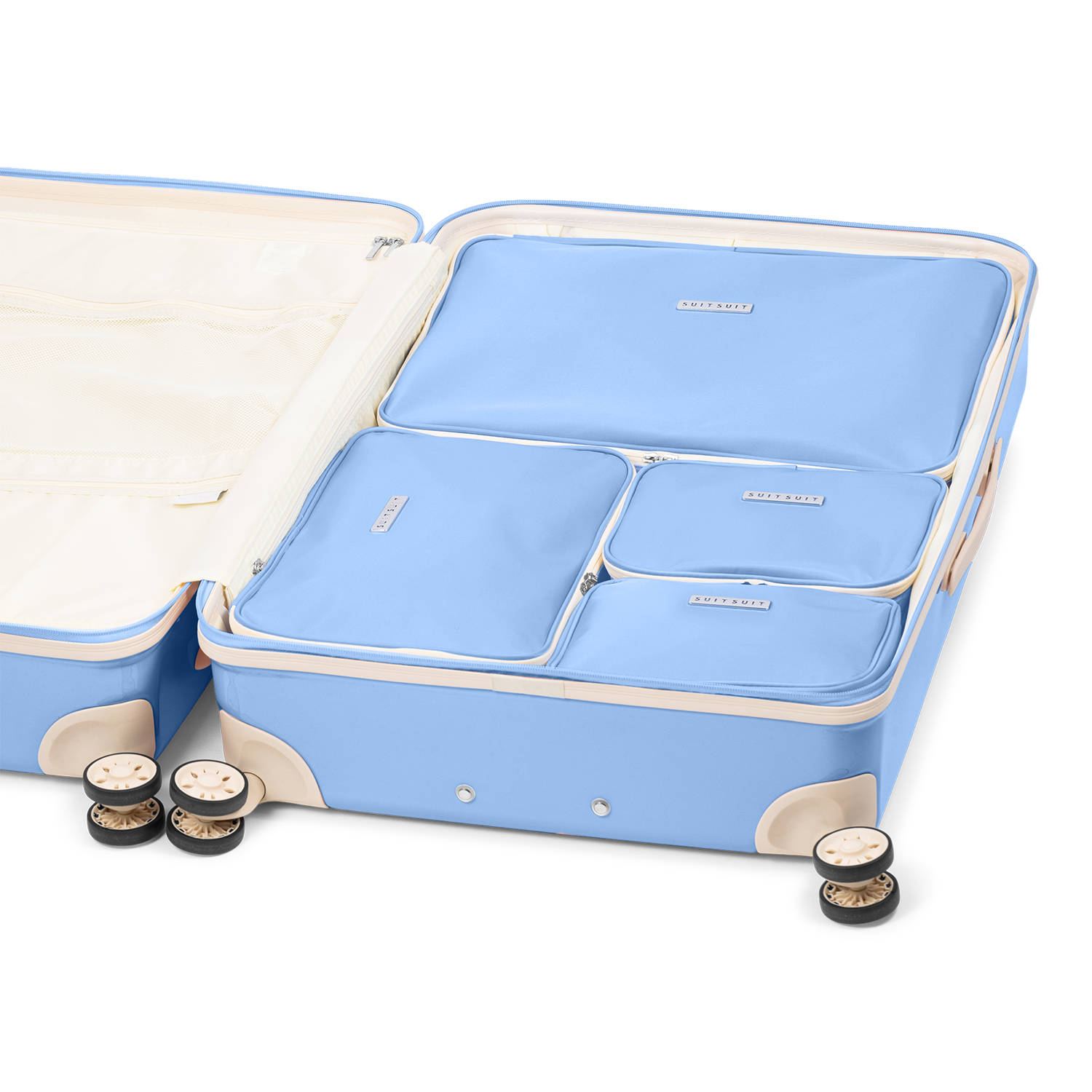 SUITSUIT packing cubes Fab Fifties 76 cm. set van 4 Chambray Blue