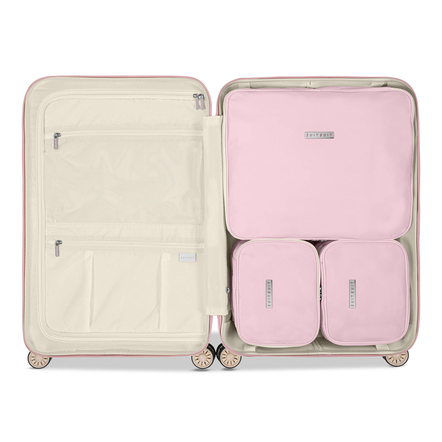 SUITSUIT packing cubes Fab Fifties 66 cm. set van 3 Pink Dust