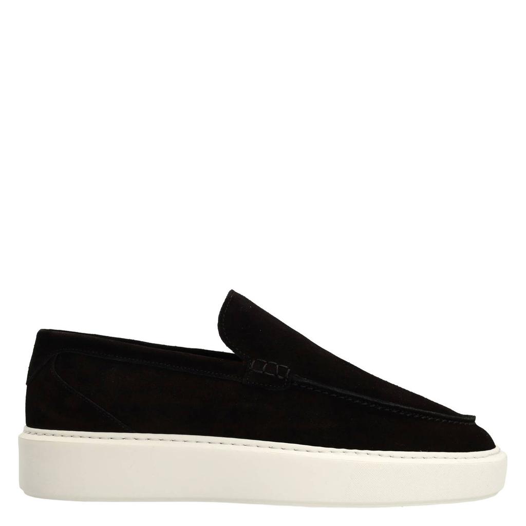 Zwarte heren Manfield suède loafers