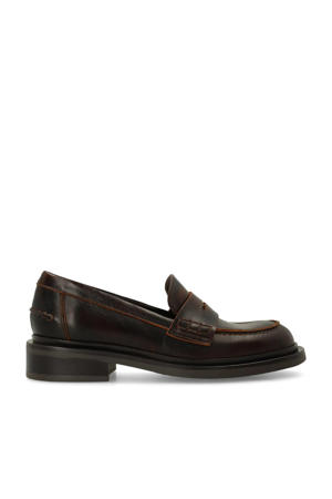 leren loafers bruin