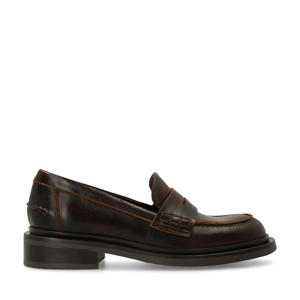 leren loafers bruin