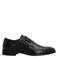 Manfield leren gespschoenen zwart