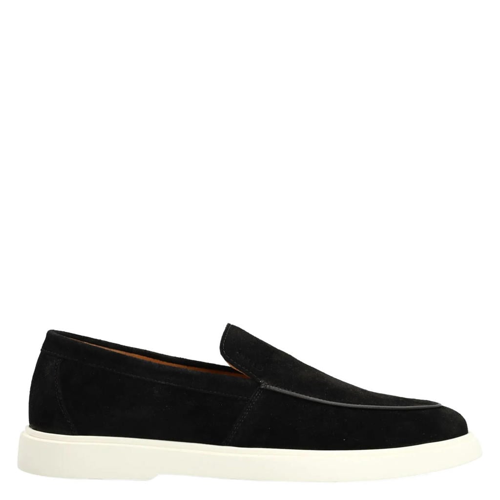 Zwarte heren Manfield suède loafers