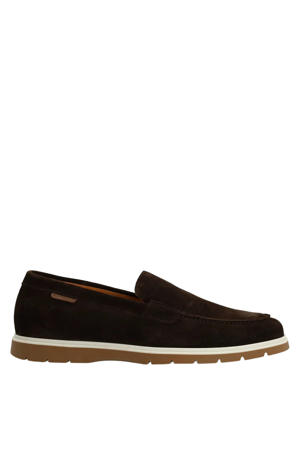 suède loafers bruin