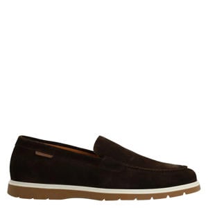 suède loafers bruin