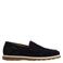 Manfield suède loafers donkerblauw