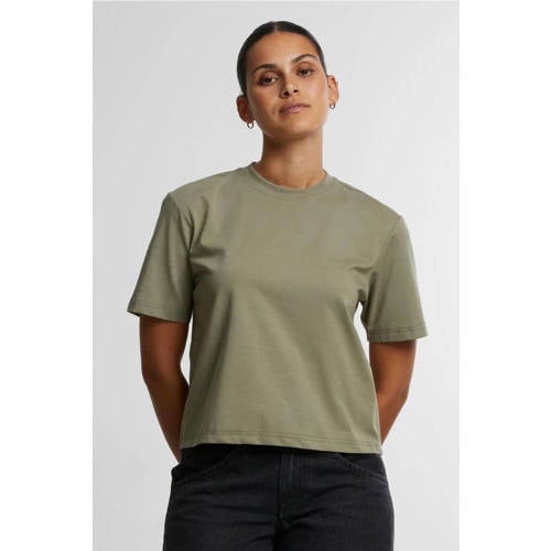 Urban Classics Curvy T-shirt kaki afbeelding