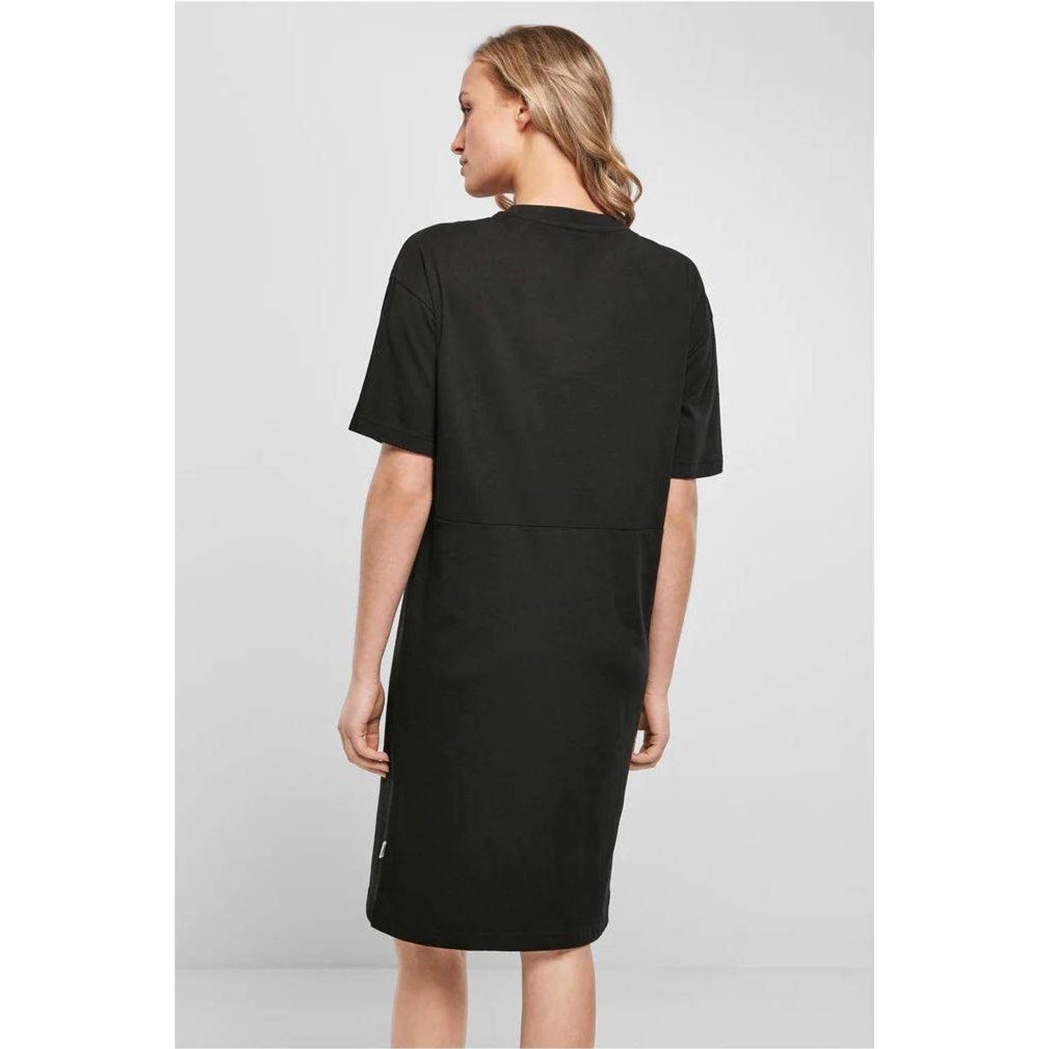Urban Classics Curvy t-shirtjurk zomerjurk zwart