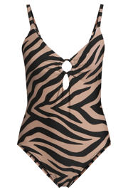 thumbnail: BEACHWAVE corrigerend badpak zwart/taupe