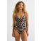 BEACHWAVE corrigerend badpak zwart/taupe