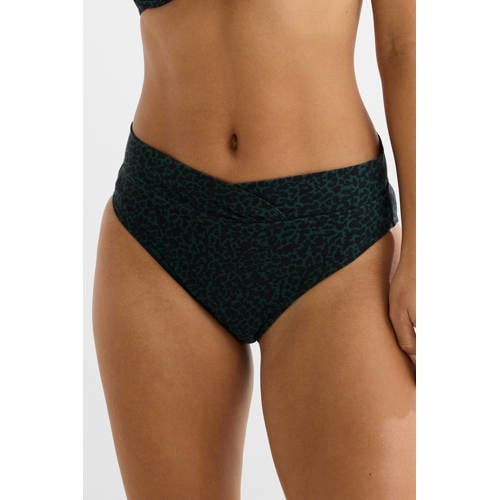 BEACHWAVE bikinibroekje donkergroen/zwart afbeelding