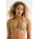 BEACHWAVE voorgevormde push-up bikinitop met textuur goud