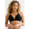 BEACHWAVE voorgevormde push-up bikinitop met lurex en textuur zwart