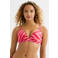 BEACHWAVE voorgevormde beugel bikinitop rood/roze
