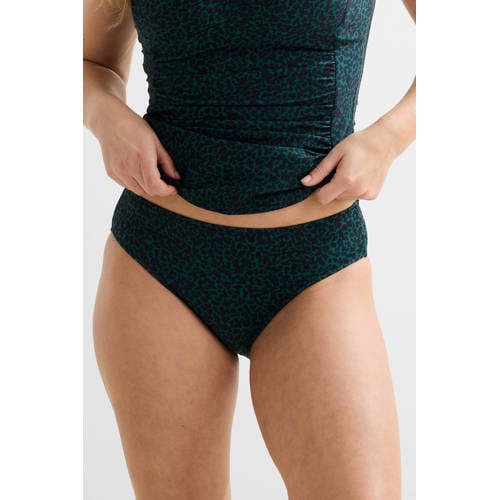 BEACHWAVE hipster bikinibroekje donkergroen/zwart afbeelding