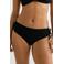 BEACHWAVE bikinibroekje met lurex en textuur zwart