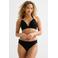 BEACHWAVE omslag bikinibroekje met lurex en textuur zwart