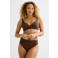 BEACHWAVE high waist bikinibroekje met lurex donkerbruin