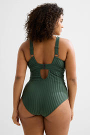 thumbnail: BEACHWAVE Curve corrigerend badpak met textuur groen