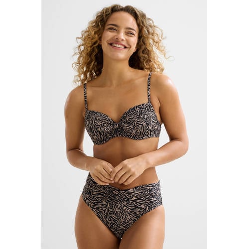BEACHWAVE bikinibroekje beige/zwart afbeelding