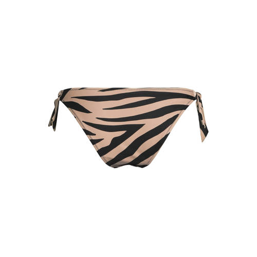 BEACHWAVE strik bikinibroekje zwart/taupe afbeelding