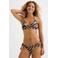 BEACHWAVE strik bikinibroekje zwart/taupe