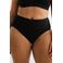 BEACHWAVE Curve high waist bikinibroekje met lurex en textuur zwart