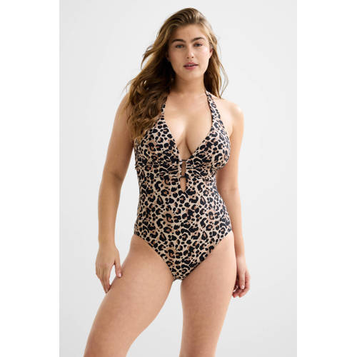 BEACHWAVE corrigerend badpak beige/zwart afbeelding