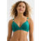 BEACHWAVE voorgevormde beugel bikinitop met textuur groen