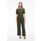 VILA straight regular waist broek groen
