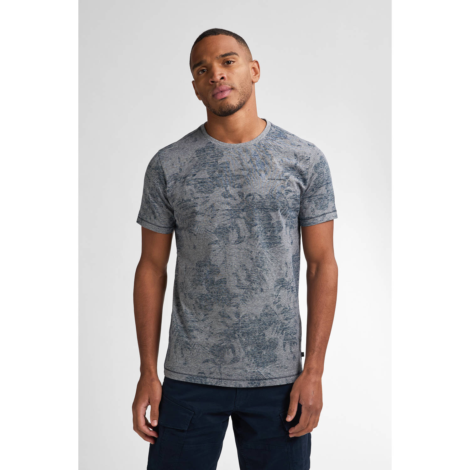 Petrol Industries T-shirt grijsblauw