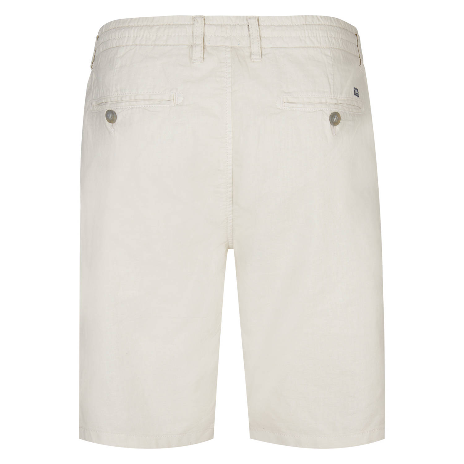 Petrol Industries linnen regular chino short ecru