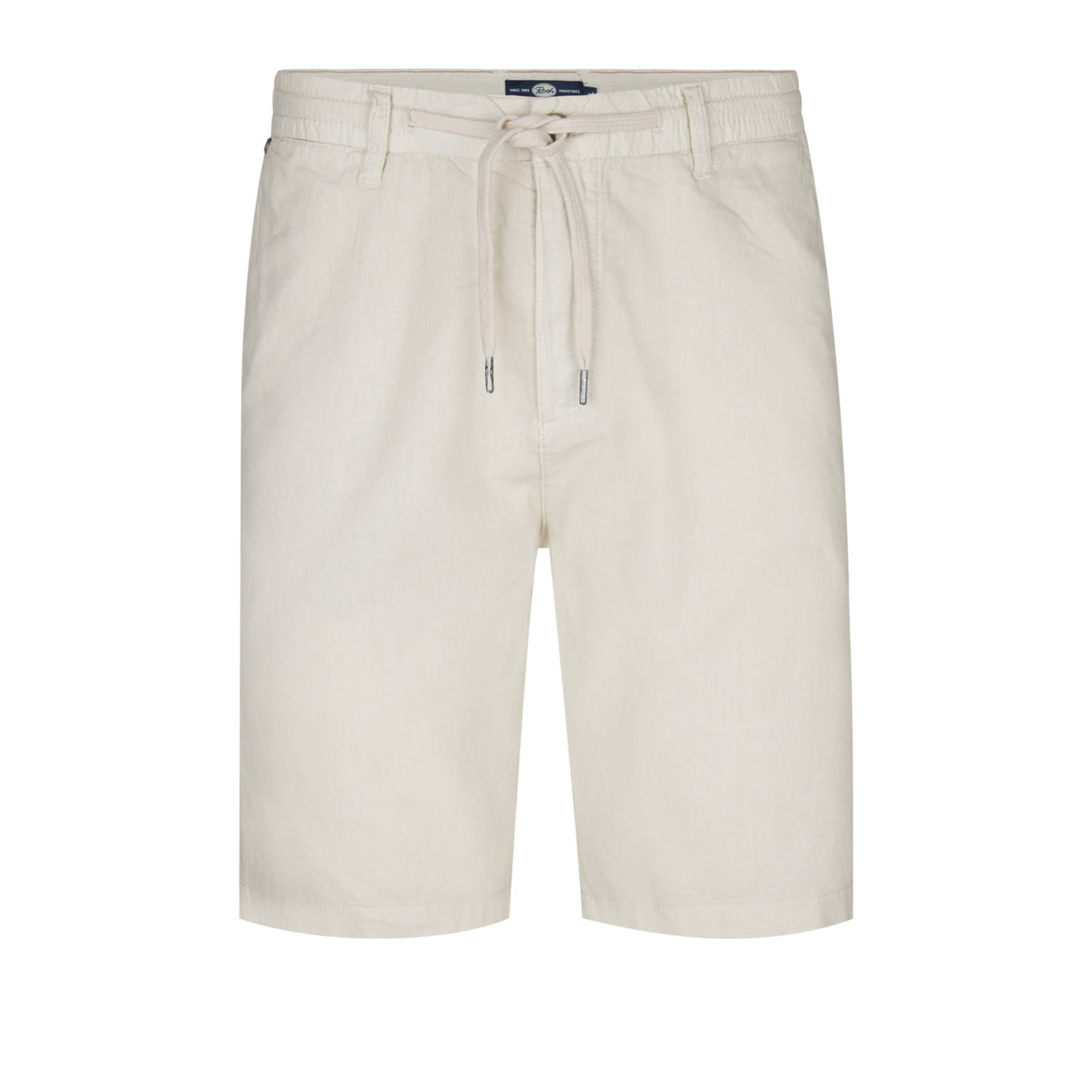 Petrol Industries linnen regular chino short ecru